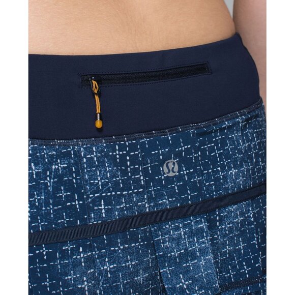 Lululemon Skirt 4 Navy Pace Setter Tenis Skirt Pleated - Picture 14 of 15
